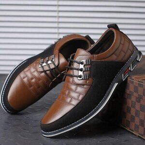 Gatsby 898 Brown Black Oxford Derby Orthopedic‎ Leather Shoes Men's Size 10 (43)